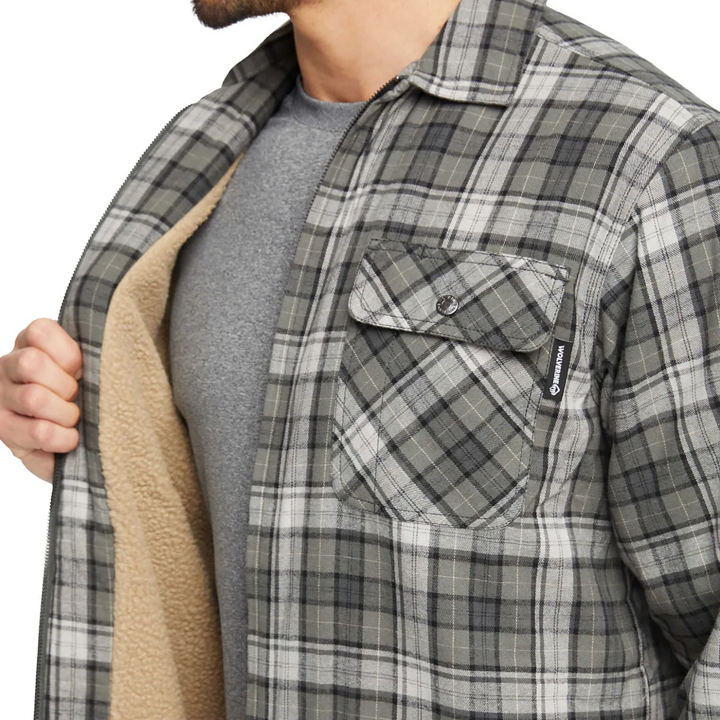 Online Hastings Sherpa Lined Zip Shirt-Jac Jackets|Outerwear