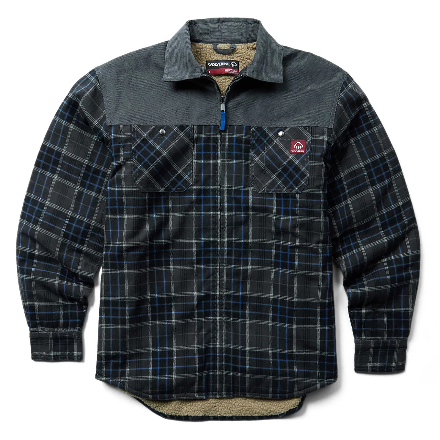 New Marshall II Sherpa Lined Zip Shirt-Jac Jackets|Outerwear