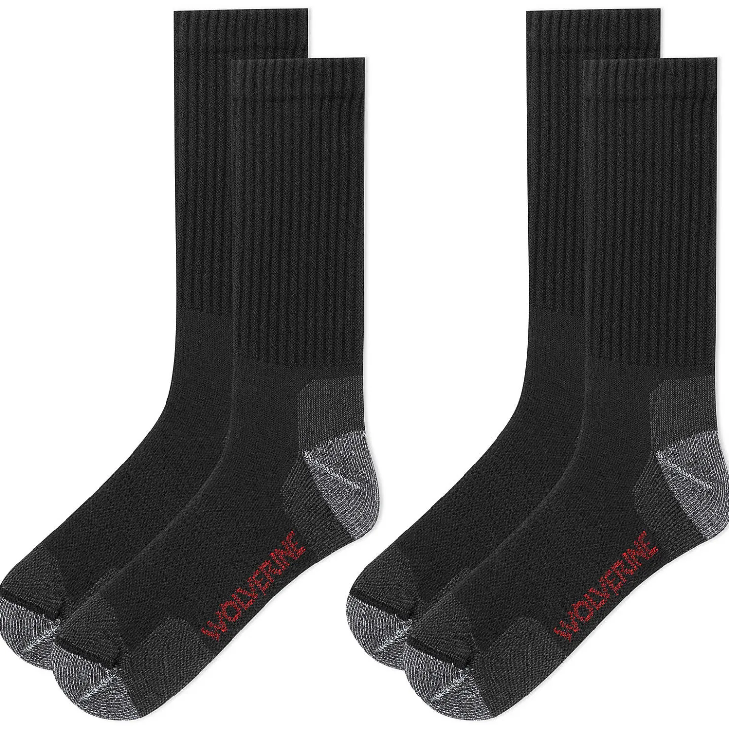 Clearance 2-PK Safety-Toe Moisture-Wicking Crew Sock Socks|Socks