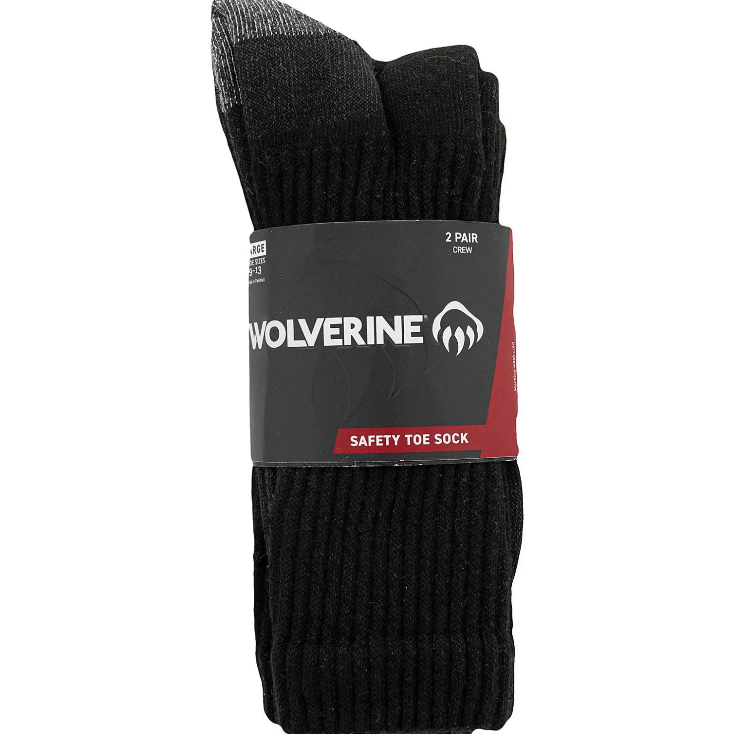 Clearance 2-PK Safety-Toe Moisture-Wicking Crew Sock Socks|Socks