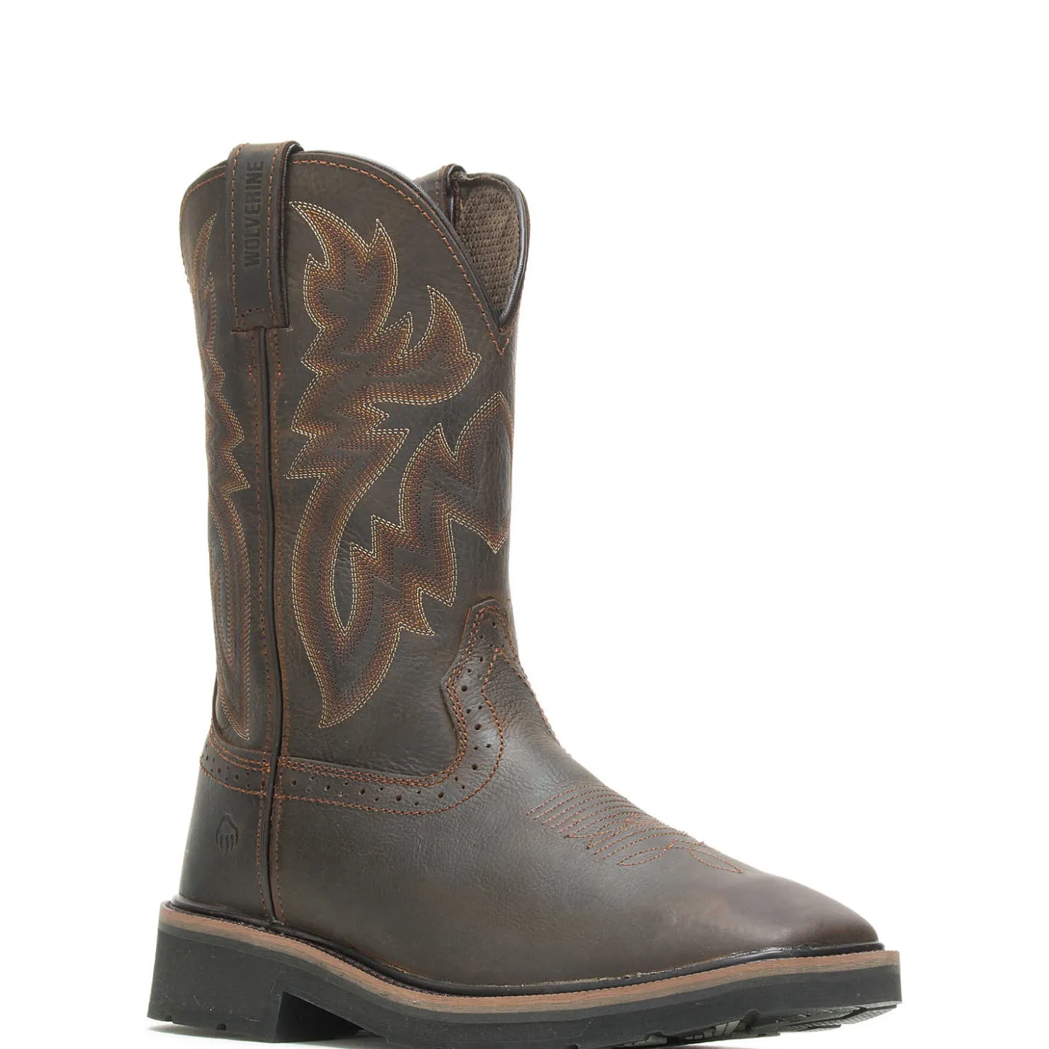 Hot Rancher Square-Toe Steel-Toe Wellington Work Boots|Safety Toe