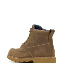 New X Valiant University Of Michigan Floorhand Moc Toe Work Boot Waterproof|Soft Toe