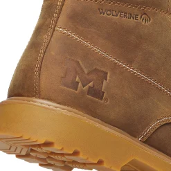 New X Valiant University Of Michigan Floorhand Moc Toe Work Boot Waterproof|Soft Toe