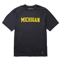 Clearance X Valiant University Of Michigan Sun-Stop Eco Short Sleeve Tee T-Shirts|Work Shirts