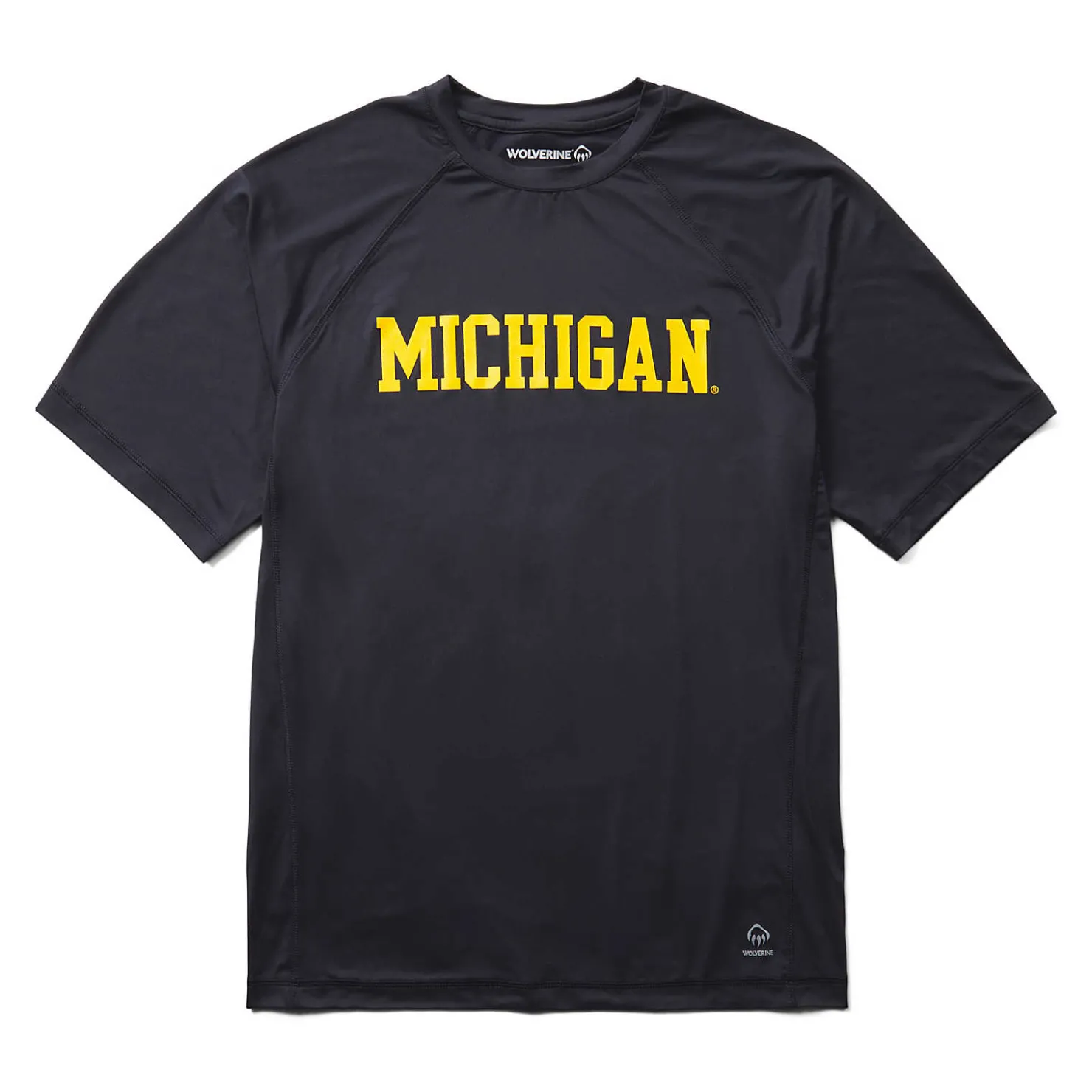 Clearance X Valiant University Of Michigan Sun-Stop Eco Short Sleeve Tee T-Shirts|Work Shirts