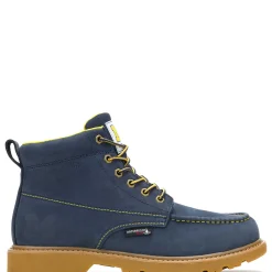 New X Valiant University Of Michigan Floorhand Moc Toe Work Boot Waterproof|Soft Toe