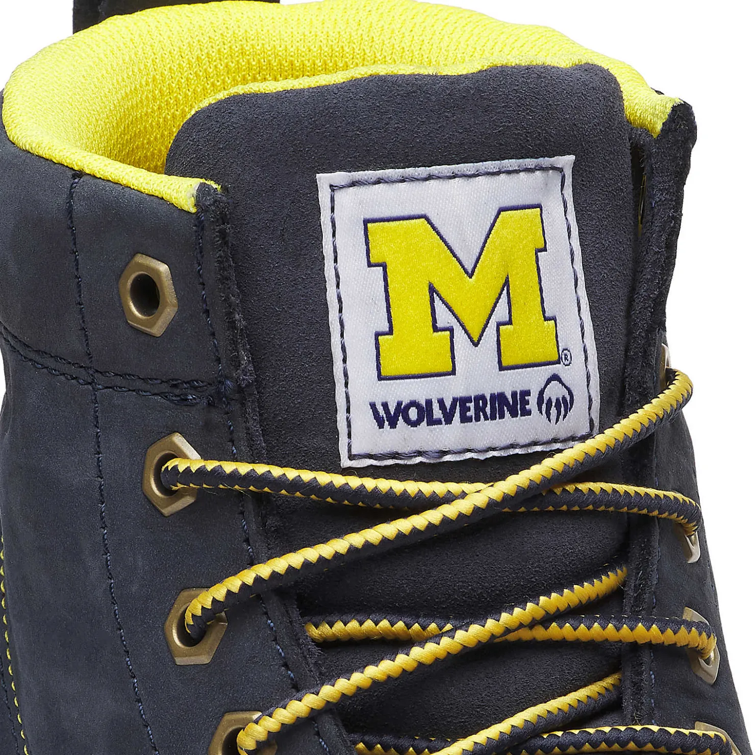 New X Valiant University Of Michigan Floorhand Moc Toe Work Boot Waterproof|Soft Toe