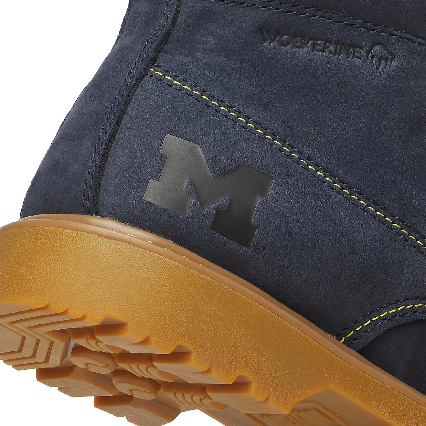 New X Valiant University Of Michigan Floorhand Moc Toe Work Boot Waterproof|Soft Toe