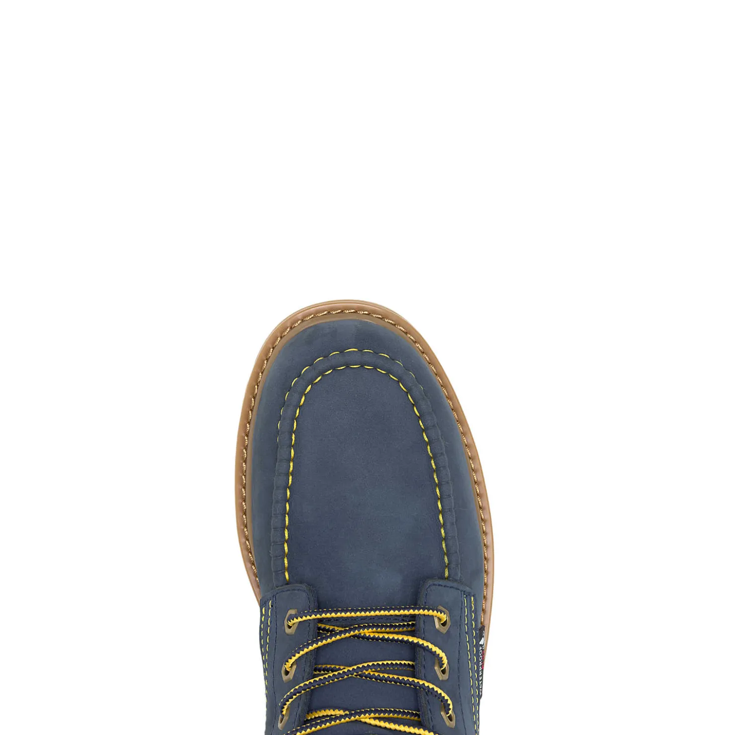 New X Valiant University Of Michigan Floorhand Moc Toe Work Boot Waterproof|Soft Toe
