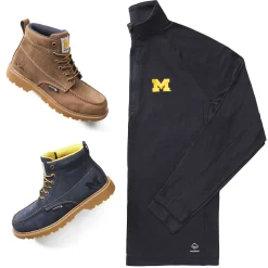 Discount X Valiant University Of Michigan Sun-Stop Eco Half Zip Hoodies & Pullovers|T-Shirts
